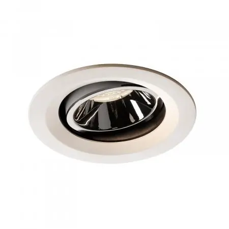 Jetzt Kaufen SLV 1003621 NUMINOS MOVE DL M Indoor LED Deckeneinbauleuchte weiß/chrom 4000K 55° dreh- und schwenkbar