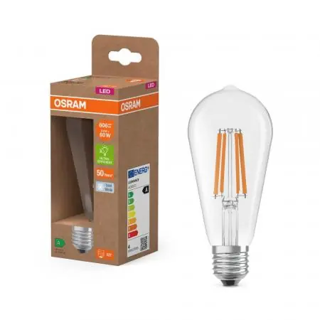 OSRAM E27 EDISON besonders effizientes LED Leuchtmittel 3,8W wie 60W 4000K neutralweißes Licht Nur Für Kurze Zeit
