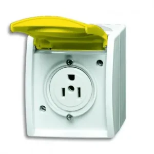 Top-Seller Busch-Jaeger 3015 EWN-54 Busch-Nema-Steckdose mit gelbem Klappdeckel