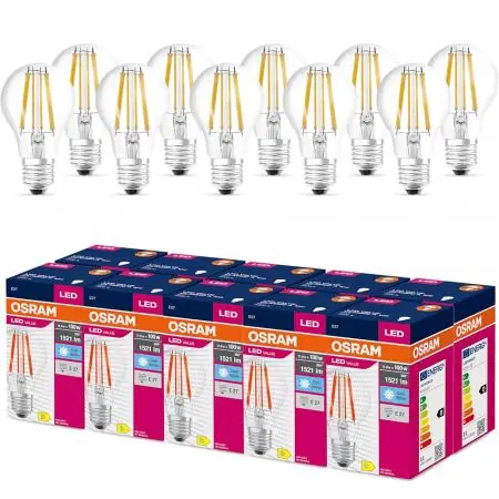 10 x OSRAM E27 Value Classic LED Lampen 11W wie 100W universalweißes Licht 4000K Finale Aktion