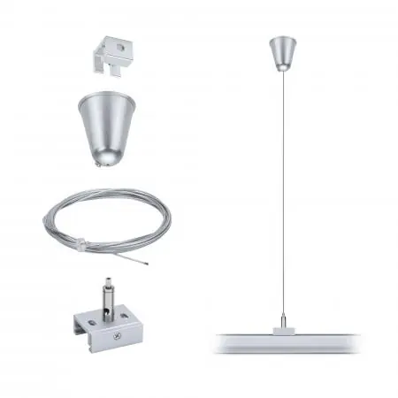 Markenprodukt Paulmann 95583 ProRail3 Zubehör Seilabhängung 3m Silber