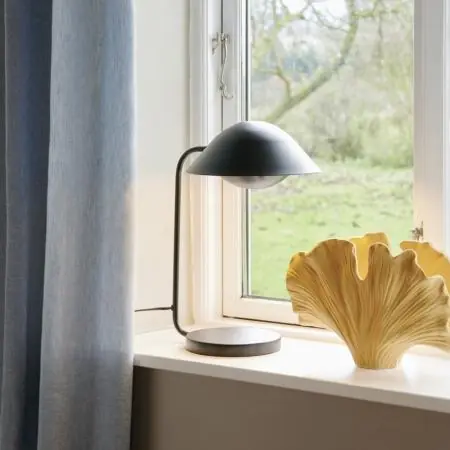 Billig Nordlux Freya moderne Tischlampe Schwarz E14 angenehmes Licht