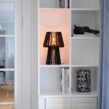 Expressversand Nordlux Gora moderne Tischlampe Schwarz E27 dekorative Leuchte