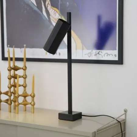 Beliebt Nordlux Alanis morderne Tischleuchte Schwarz GU10 minimalistisches Design