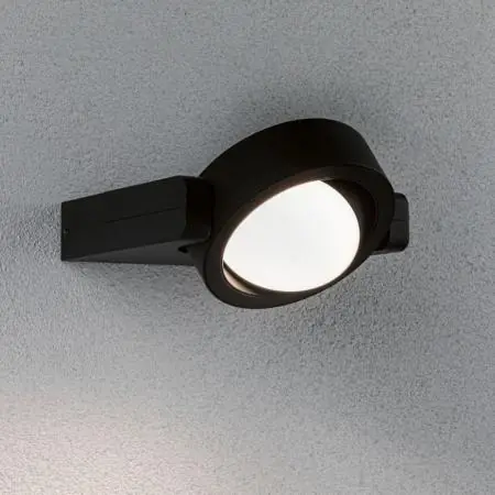 Echt Drehbare LED-Außenwandleuchte von Paulmann Swivea IP54 10W anthrazit 3000K Aluminium 94406