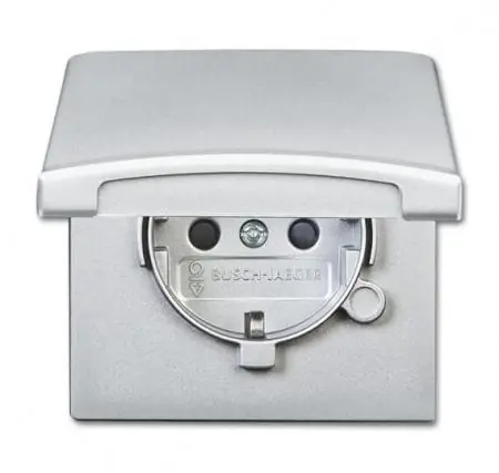 Billig Busch-Jaeger 20 EUGKB-33-101 SCHUKO® Steckdosen-Einsatz mit Klappdeckel