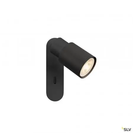 Sichere Zahlung SLV 1008296 PURI 2.0 Tube, Wand- und Deckenaufbauleuchte, Schalter, rechteckig, 1x max. 6 W GU10, schwarz