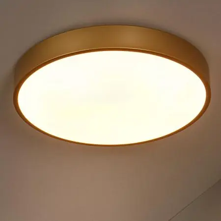 Lucide UNAR - LED Deckenleuchte Ø 39,5 cm 3-StepDim 2700K Mattes Gold / Messing Zertifiziert