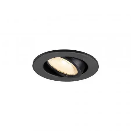 SLV 1009005 NEW TRIA® 45, DL, rund, Deckeneinbauleuchte, 3000 K, 24°, schwarz Sonderaktion