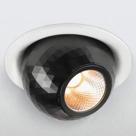 Highlight SLV 1010354 DYSKO Deckeneinbauleuchte rund PHASE 2700K weiß/schwarz Einbaudurchmesser 65 mm