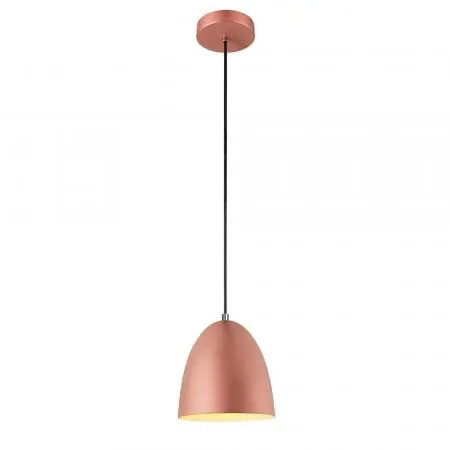 Schnäppchen SLV 1008130 PARA CONE 20, Pendelleuchte, Pendellänge 250 cm, E27, 1x max. 60 W, kupfer / weiß