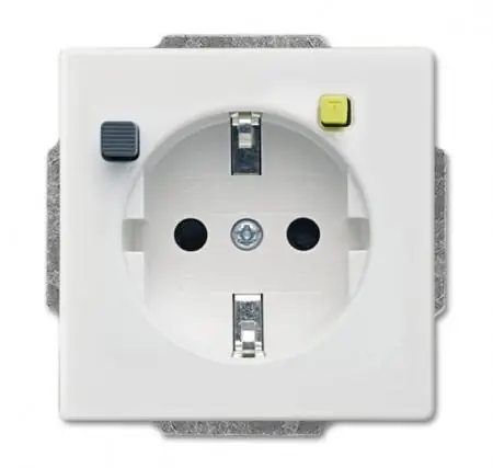Sofort Bestellen Busch-Jaeger 3120 EUCB-884 FI-SCHUKOMAT SCHUKO® Steckdosen-Einsatz mit Fehlerstrom-Schutzschalter