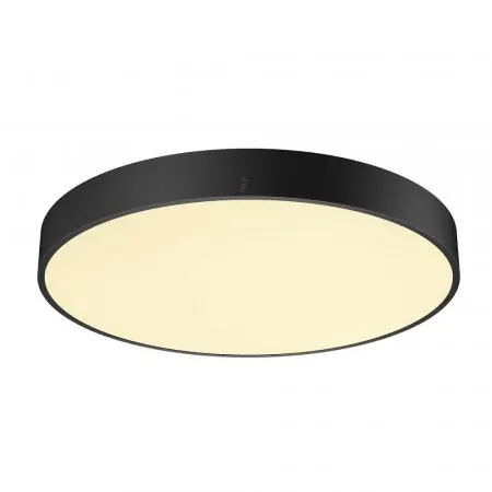 SLV 1007300 MEDO® PRO 60 Wand- und Deckenaufbauleuchte rund 3000/4000K 39W DALI Touch 80° UGR<19 schwarz Must-Have