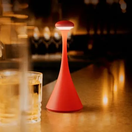 Schnäppchen Sigor Akku-Tischleuchte Nudrop mini 21cm rund feuerrot dimmbar Flex-Mood 2200K/2700K IP54 In- & Outdoor