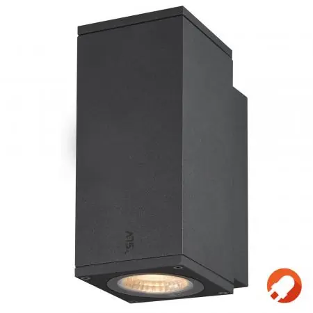 Must-Have SLV 1003416 ENOLA SQUARE S single Aussenwandleuchte anthrazit umschaltbare Farbtemperatur & hohe Farbwiedergabe