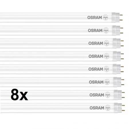 Markenprodukt 8 x 105cm Osram G13 T8 LED Röhre EM 11,6W wie 38W 4000K neutralweiß KVG GLAS