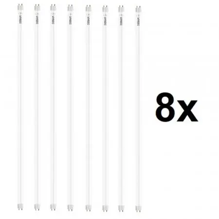 Must-Have 8 x 120cm Osram LED T8 G13 Röhre 15W wie 36W 840 neutralweiß EM Glas für KVG/VVG