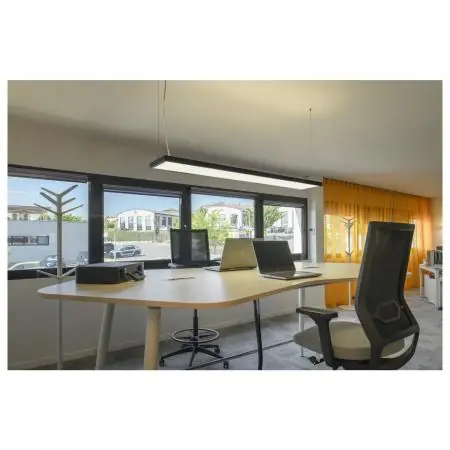 Preisreduziert SLV 1007471 WORKLIGHT PRO 150 Pendelleuchte 150cm 4000K DALI Touch schwarz