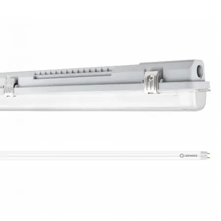 Bestseller 120cm LEDVANCE Wannenleuchte 1-flg. mit austauschbarer LED-Röhre 4000K neutralweißes Licht IP65