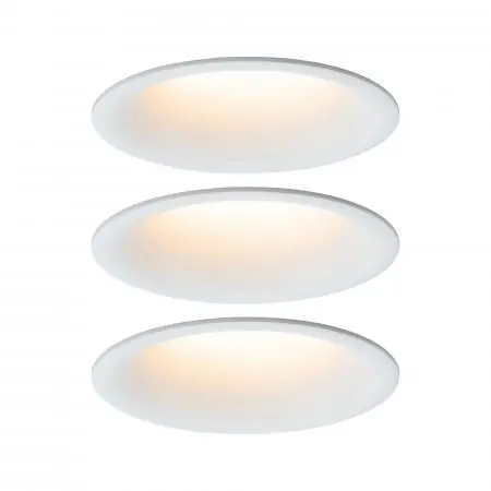 Paulmann 93419 Einbauleuchte Set Cymbal Coin warmdim blendfrei 3x6.5W/480lm 2000-2700K Weiß Wochenendangebot