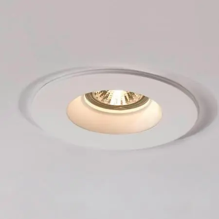 Weiße PLASTRA LED-Gips Einbauleuchte rund bemalbar SLV 148070 Top-Preis