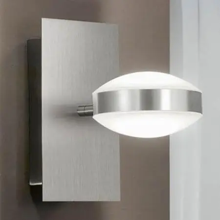 Mill LED Wandleuchte Up & Down Light Nickel satiniert von Fabas Luce Neue Kollektion