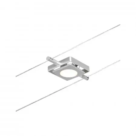 Paulmann Seilsystem LED-Spot MacLED 94421 Chrom matt 12V DC warmweißes Licht für Wohnbeleuchtung Mega-Angebot