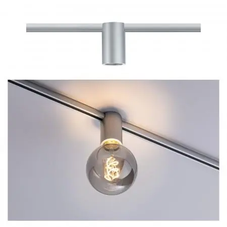 Paulmann 94973 URail Ceiling Socket max1x20W E27 Chrom matt 230V Metall Garantierte Lieferung
