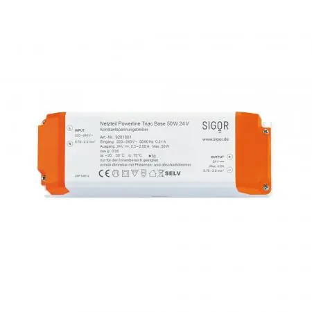 Sigor Powerline Treiber Triac Base 100W 24VDC 210x67x34mm 4,2A IP20 Wochenendangebot