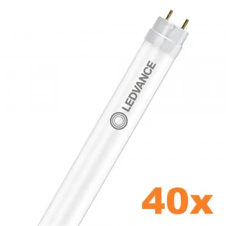 Finale Aktion 40x 43,8cm Ledvance T8/G13 LED Röhren SUPERIOR EM 5,1W wie 18W 3000K warmweiß KVG/ direkt an 230V GLAS 830 - XXXL-Sparpack