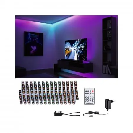 Paulmann 78888 EntertainLED LED Stripe Dynamic Regenbogen Komplettset 5m 10,5W Regenbogen+ Schnäppchen