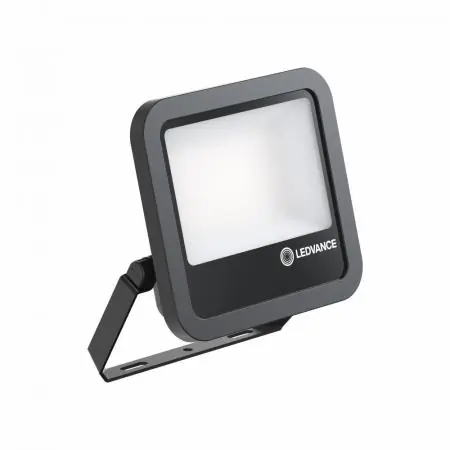 Jetzt Kaufen LEDVANCE Muliti Select Schwenkbarer schwarzer LED Außenwandstrahler FL100 69 W / 53 W 3000K warmweißes Licht- wählbare Wattageneinstellung (Multi Lumen)