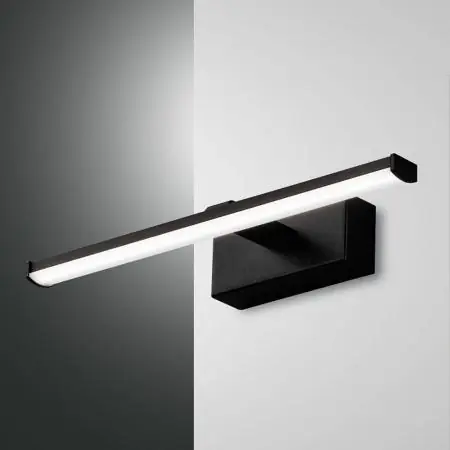 Nala LED Wand- und Spiegeleuchte in Schwarz Fabas Luce Preiswert