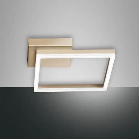 Bard LED Wandleuchte in Gold edelmatt von Fabas Luce Geprüft