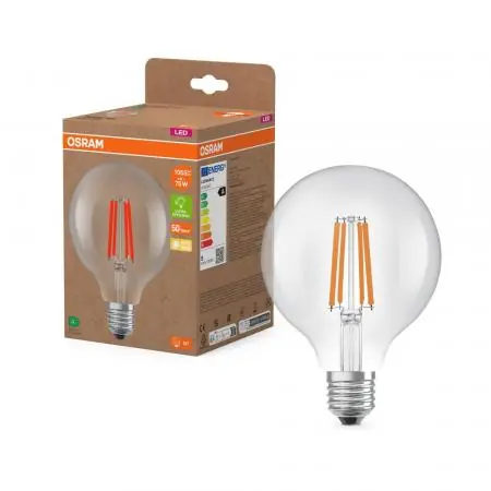Mega-Angebot OSRAM E27 STAR Globe 95 besonders effiziente LED Filament Kugellampe 5W wie 75W 2700K warmweißes Licht