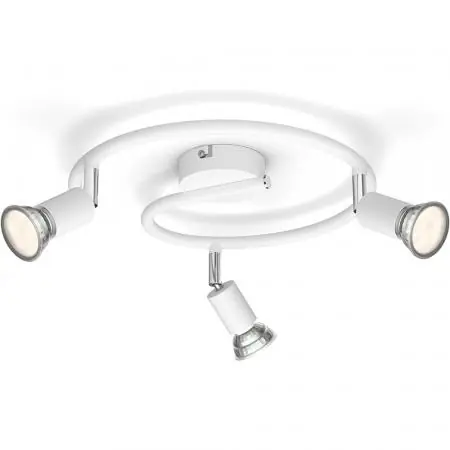 Philips 3er Limbali Deckenstrahler in Weiß mit 3 x GU10 Fassung IP20 - GU10 Leuchtmittel nicht enthalten Super-Preis