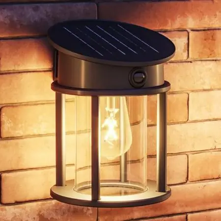 Top-Angebot Philips ultra effiziente Solar Wandleuchte Geri in Schwarz mit Bewegungssensor IP44 warmweißes Licht
