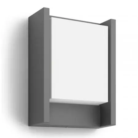 Wochenendangebot Philips Wandleuchte Arbour Anthrazit/Weiß 3,8W - warmweißes Licht