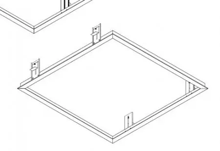 Siteco Deckeneinbaurahmen 638mmx638mm Abverkauf