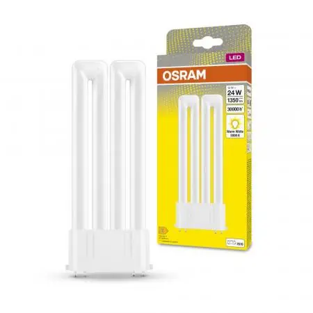 Sichere Zahlung Osram DULUX 2G10 F24 LED Kompaktlampe 4Pin 12W wie 24W 3000K warmweißes Licht KVG