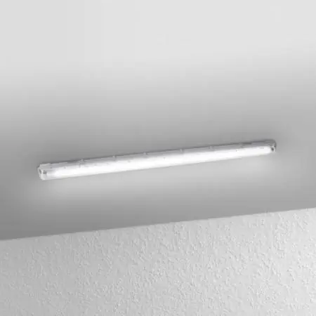 Kracherpreis 150cm OSRAM SUBMARINE 19W LED Feuchtraumleuchte 4000K inkl. 1x LED Röhre - neutralweißes Licht - IP65, staub- und spritzwassergeschützt, für Keller und Garagen