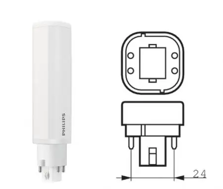 Philips CorePro LED PLC 4Pin G24q-2 6.5W 3000K warmweißes Licht für EVG Preiswert