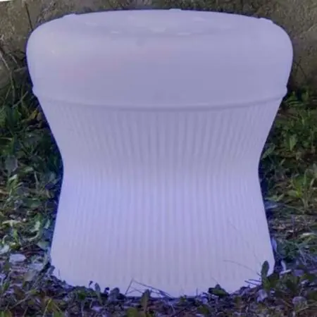Direktkauf Aktion Nur noch angezeigter Bestand verfügbar New Garden CORFU 40 SOLAR beleuchteter Hocker Akku RGBW dim Fernbedienung
