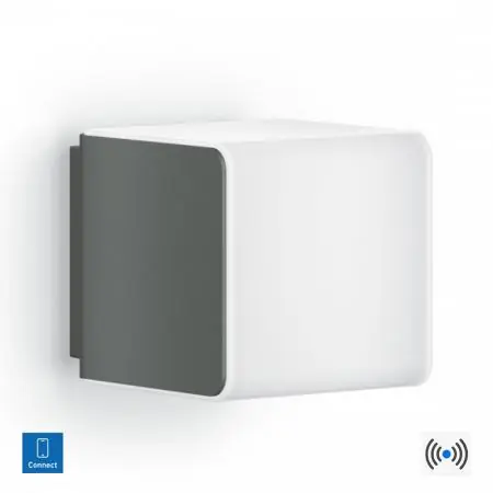STEINEL L 830 SC LED Außenwandleuchte mit Sensor in Würfelform mit Bluetooth - Anthrazit Billig