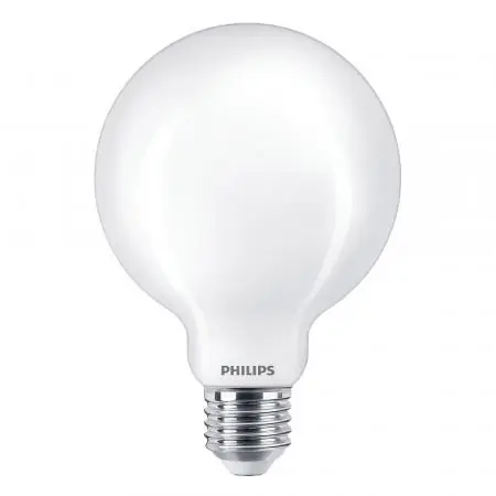 Wochenendangebot Philips E27 LED Globe G93 Lampe 7W wie 60W opalweiss mattierte Kugel mit blendfreiem warmem Licht