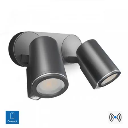 STEINEL 2-flammiger Spot Duo SC LED Strahler in Anthrazit Bluetooth & Sensor Expressversand