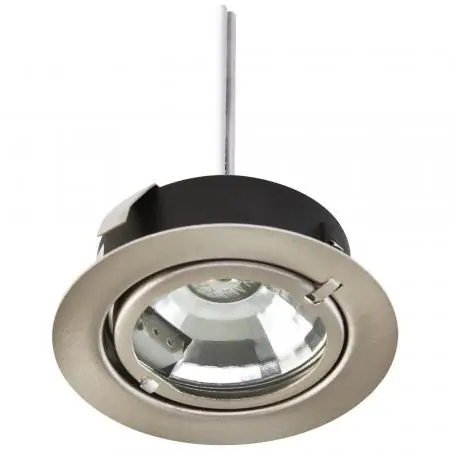 Sale EVN Moderner Decken-Einbaustrahler für Niedervolt GU4 Leuchtmittel rund chrom-sat. IP20 12V EinbauØ60