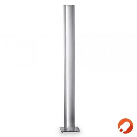 Nur Für Kurze Zeit Schlanke leistungsstarke 155cm Helestra KURVO Stehleuchte in Nickel matt dimmbar
