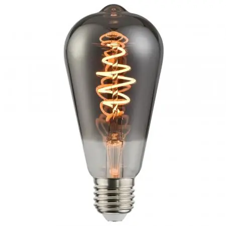 Nordlux E27 Spiral EDISON Deko LED-Filament Kolben Leuchtmittel 5W Rauch Billig