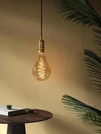 Nordlux E27 Giants Deko LED-Filament Leuchtmittel 8,5W Goldspirale birnenförmig Highlight